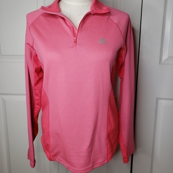 Adidas pink track climalite jacket - Picture 2 of 9